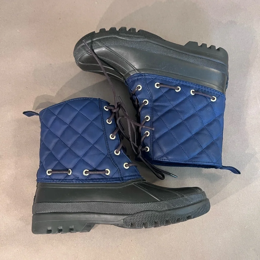 Sperry Top Sider Navy Blue Gosling Duck Boots Waterproof Women’s Size US 8